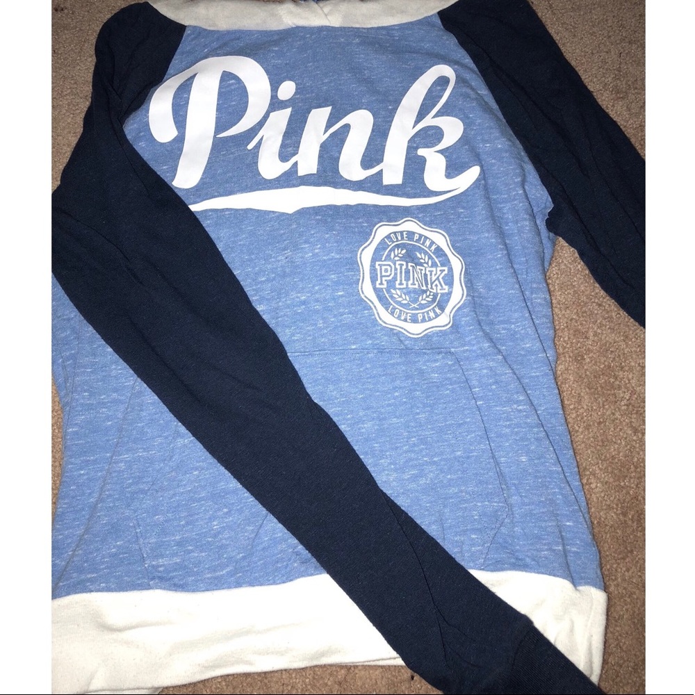 VS PINK blue hoodie